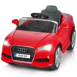 12 V Audi A3 Kids Ride on Car with RC + LED Light + Music