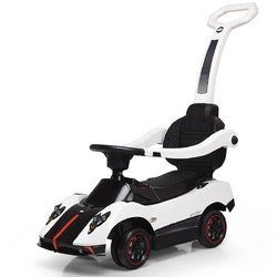 2-in-1 Electric Kids Ride On Push Around Car