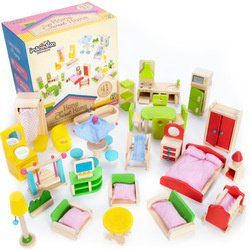 Home Sweet Home Dollhouse Furniture Collection, 41 pcs.
