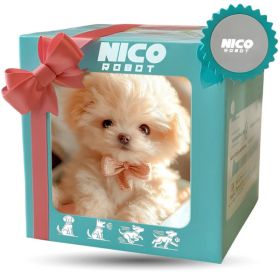 Robot Puppy Short Plush Doll (Option: White Dog-16cm Opp Bag)