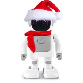AI Dancing Robot Toy Smart Interactive Learning & Entertainment Robot For Kids With Bluetooth Music Programmable Moves Voice Assistant (Option: Grey Robot with Hat Scarf)