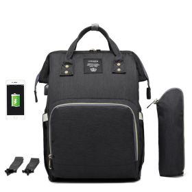 LEQUEEN Multifunctional Large Capacity Mummy Bag (Option: Black-3 style)