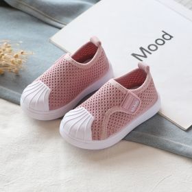 Girls Boys Casual Shoes Spring Infant Toddler Shoes Comfortable Non-slip Soft Bottom Children Sneakers Baby Kids Shoes (Option: Rubber powder-26)