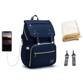 LEQUEEN Multifunctional Large Capacity Mummy Bag (Option: Royal Blue-2 style)