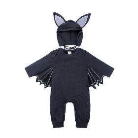 Batman Baby One Piece (Option: Dark gray-90cm)