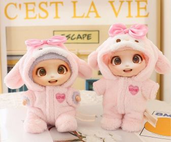 1PCS Doll Clothes Outfit Set For LABUBU 15CM-17CM Doll, Adorable Dress Up Accessories For Doll - Dolls Not Included (Option: Pink)