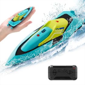 S5 Remote Control Boat For Swimming Pools And Lakes, 2.4GHz 20 MPH Racing Boat, Rechargeable Battery, Low Battery Alarm, Gifts For Boys And Girls, Log (Option: Green)