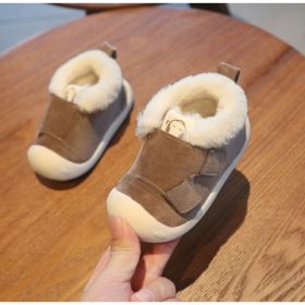 Children's Toddler Shoes (Option: Coffee-17-With Logo)
