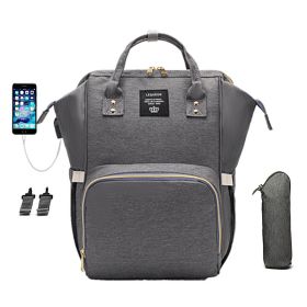 LEQUEEN Multifunctional Large Capacity Mummy Bag (Option: Dark grey-3 style)