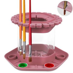 Paintbrush Cleaning Tool, Painting Brush Scrubber Board Cleaner Detachable (Option: Pink)