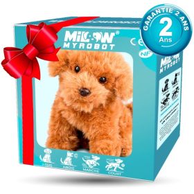 Robot Puppy Short Plush Doll (Option: Brown 16 Ã— 12 Ã— 16cm-16cm Opp Bag)