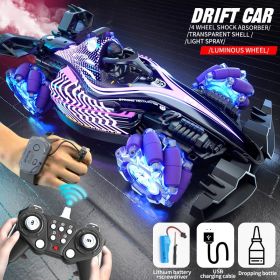 Remote Control Toy Car F1 Racing Style, With Music And Light, The Tail Can Be Spray. (Option: Purple)
