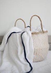 Bamboo Swaddling Blanket (Towel: Navy)