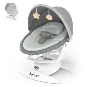 Baby Swing For Infants With Motion Detection, Electric Baby Swing With 3 Swing Modes, 12 Lullabies  5-Speeds (Option: Gary)