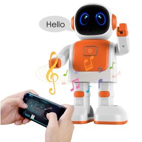 AI Dancing Robot Toy Smart Interactive Learning & Entertainment Robot For Kids With Bluetooth Music Programmable Moves Voice Assistant (Option: Orange Robot)